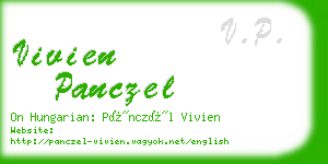 vivien panczel business card